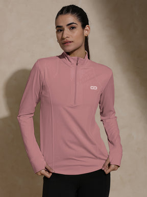 Best Women's Day Gift Ideas :  Ath Runner Zip Neck Rosewood silvertraq