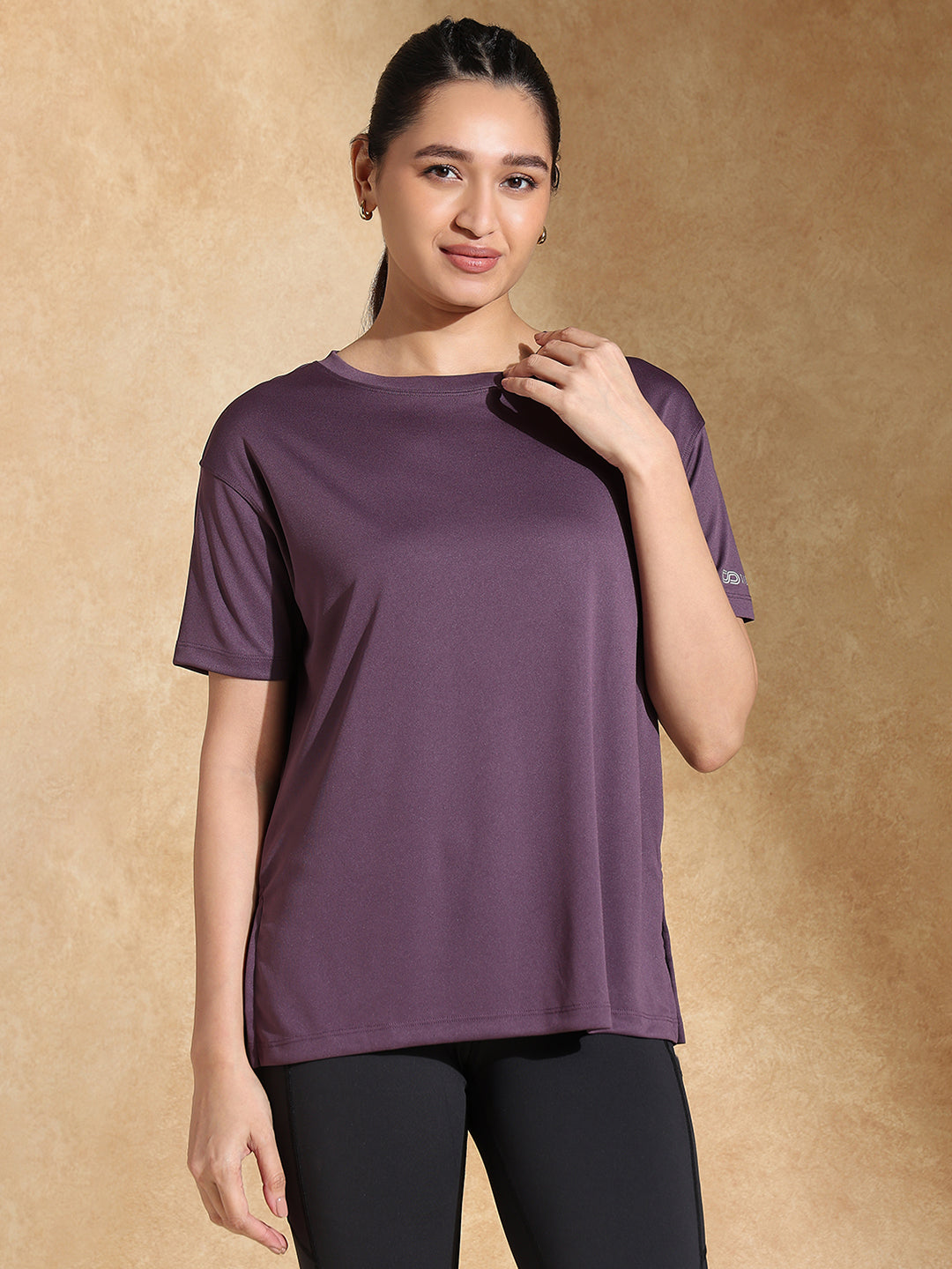 Shop-FlowFit Oversized Tee Midnight Purple
