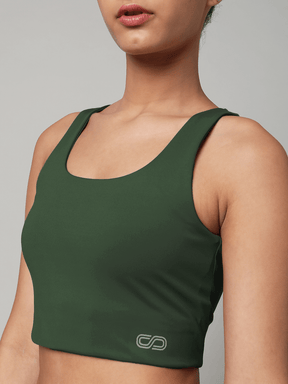 High Impact Action Bra With Clasp Sage