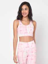 Pink Shibori Luxe Crop Top