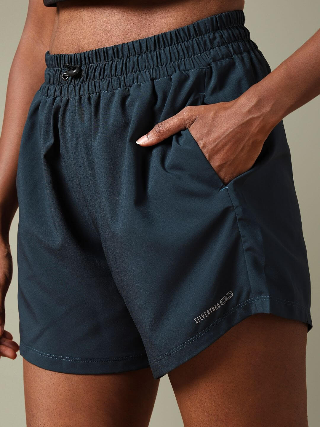 Racer Shorts Dark Teal Black