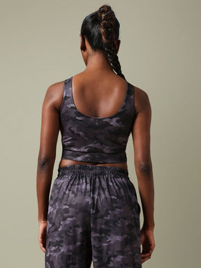 Shop-Aura Round Neck Sports Bra Dark Camo
