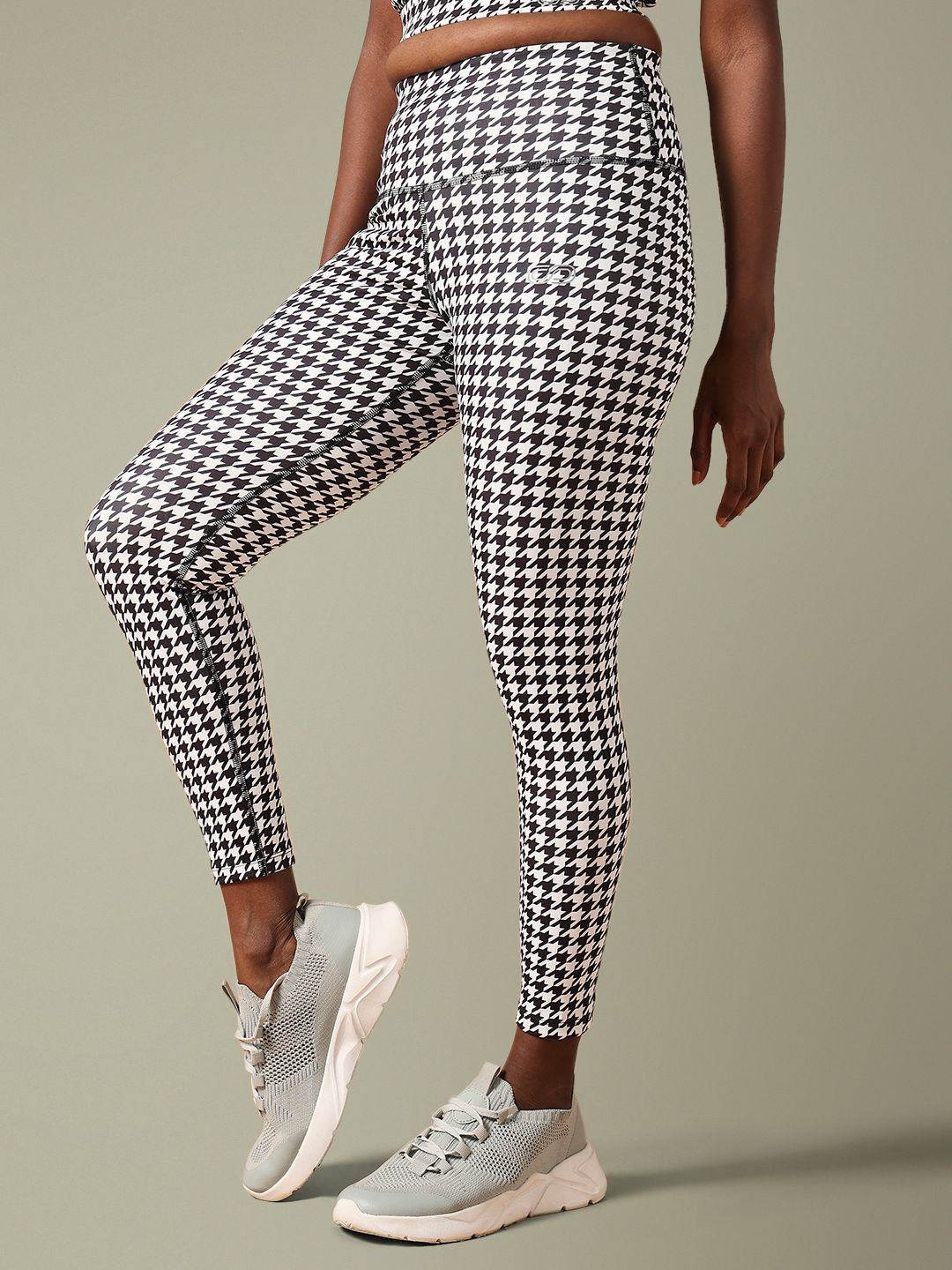 Ath Track 7/8 Leggings Houndstooth