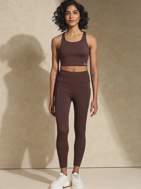 High Impact Action Bra & Aura Leggings Java