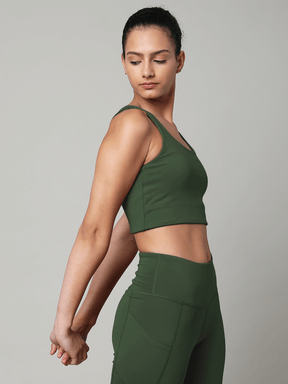 Shop-High Impact Action Bra With Clasp Sage