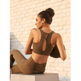 High Impact Action Bra With Clasp Olive-Padded Crop Top-Silvertraq-Olive-XS-Silvertraq