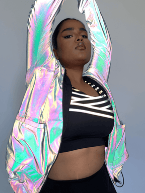 Plus size reflective jacket cheap