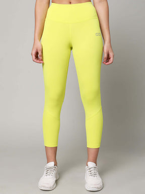 Lime Crossback Crop Top & 7/8 Leggings