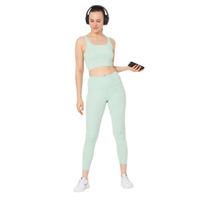 Pastel Jade High Impact Action Bra & Aura Leggings