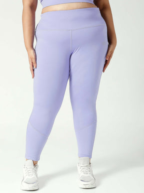 Ath Perform 7/8 High Waist Leggings Periwinkle Plus-Leggings-Silvertraq-Silvertraq