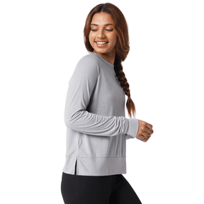 Modal Raglan Long Sleeve Tee Grey Melange-Long Sleeve Tee-Silvertraq-Silvertraq