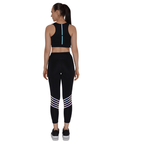 Artemis Reflective Crop Top Black-Padded Crop Top-Silvertraq-Silvertraq