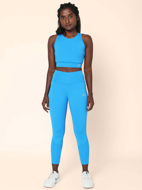 Ath Perform 7/8 High Waist Leggings Electric Blue