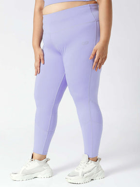 Ath Perform 7/8 High Waist Leggings Periwinkle Plus-Leggings-Silvertraq-Silvertraq