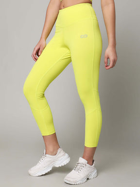 Lime Crossback Crop Top & 7/8 Leggings