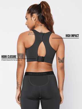 Women's Action Bra With Clasp & Evolve Leggings Grey