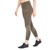 Athena Reflective Leggings Olive-Leggings-Silvertraq-Olive-XS-Silvertraq