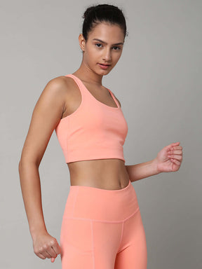 Peach High Impact Action Bra & Aura Leggings