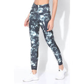 Ath Perform High Waist 7/8 Leggings Dark Blossom-Leggings-Silvertraq-Silvertraq