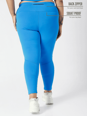 Ath Perform 7/8 High Waist Leggings Electric Blue Plus