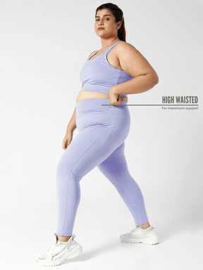 Ath Perform 7/8 High Waist Leggings Periwinkle Plus