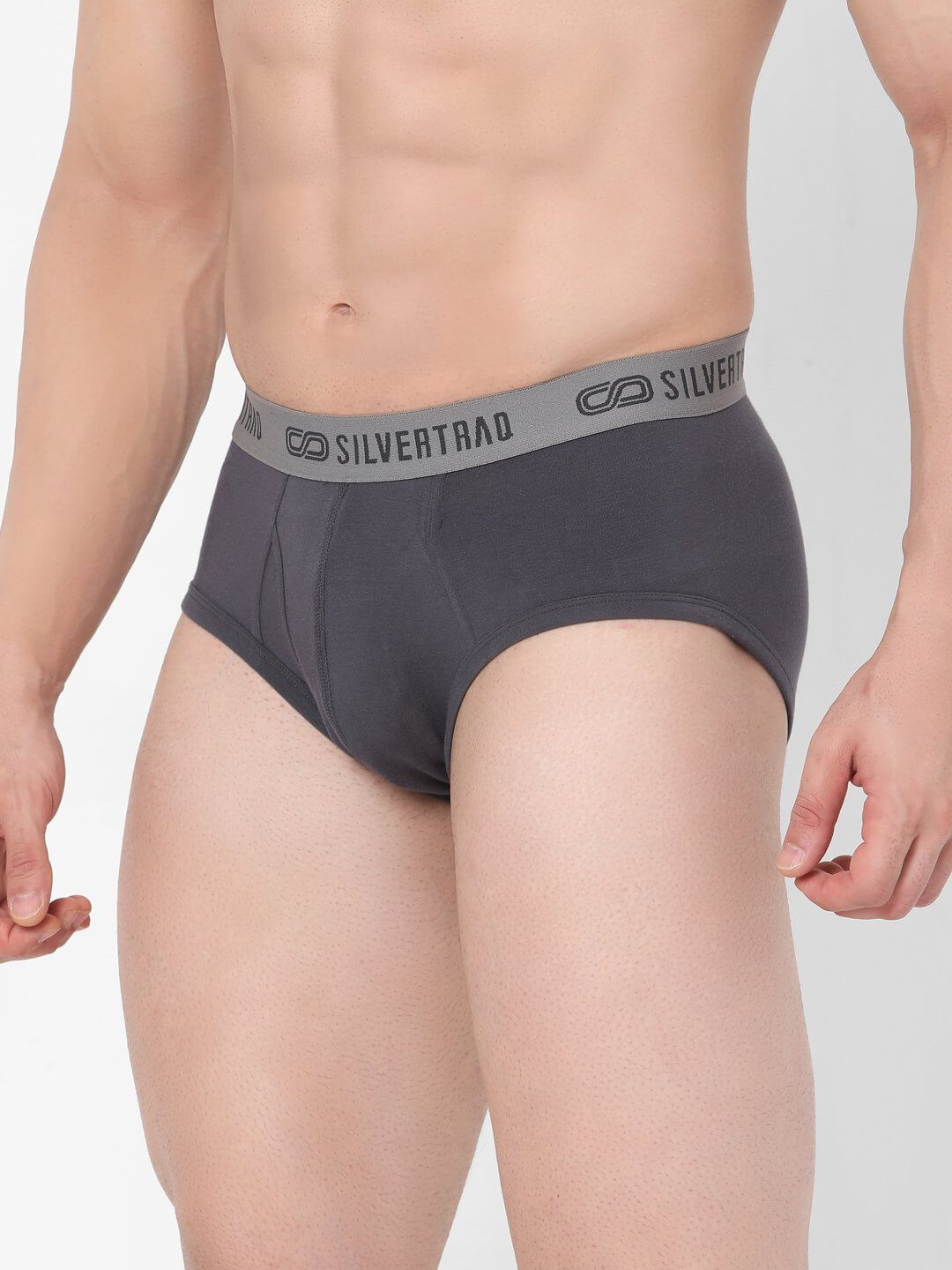 Modair Grey Brief Pack of 3-Boxer Shorts-Silvertraq-Black-XS-Silvertraq