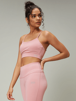 Women's Light Pink Crossback Luxe Bralette