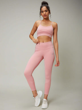 Women's Light Pink Crossback Luxe Bralette