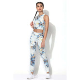 Tie Dye Cross Back Crop Top & 7/8 Leggings
