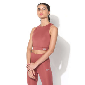 Padded Cross Back Crop Top Marsala-Padded Crop Top-Silvertraq-Silvertraq