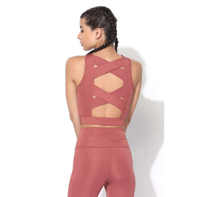 Padded Cross Back Crop Top Marsala-Padded Crop Top-Silvertraq-Marsala-XS-Silvertraq