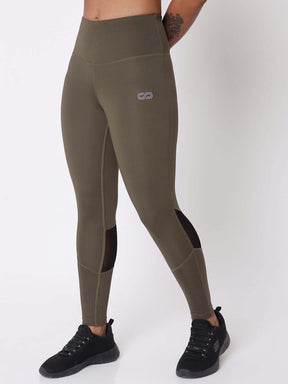 Olive High Impact Action Bra & 7/8 Leggings