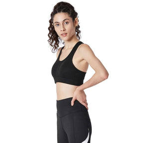 Flex Sports Bra Black-Padded Sports Bra-Silvertraq-Silvertraq