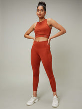 Arabian spice Cross Back Crop Top & Leggings