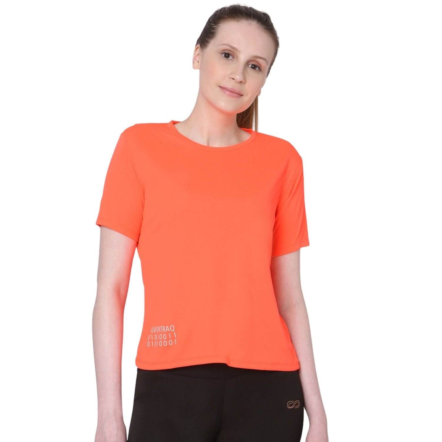 Silvertraq Script Tee Neon Orange-Short Sleeve Tee-Silvertraq-Silvertraq