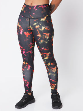Graphic Performance Leggings Red Marks-Leggings-Silvertraq-Red Marks-XS-Silvertraq