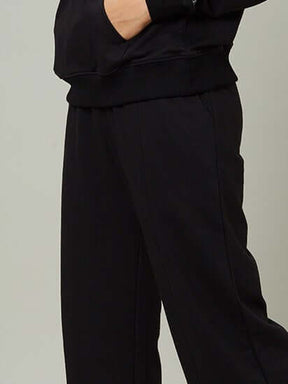 Terry All Weather Black Sweatshirt & Tracks For Women