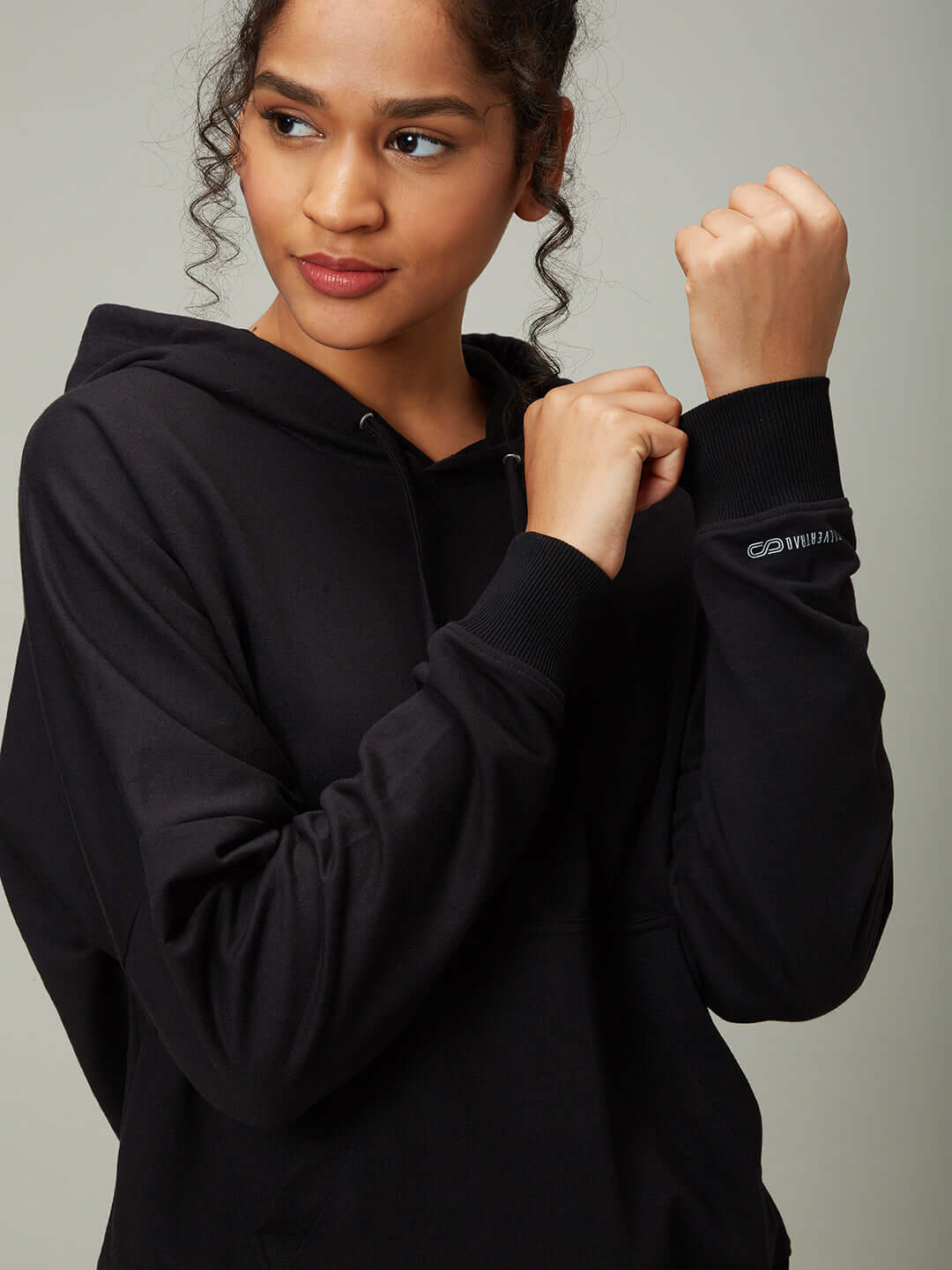 Terry All Weather Black Sweatshirt